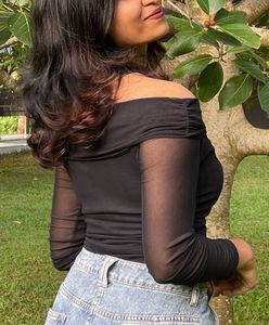 Chic Black Off-Shoulder Top