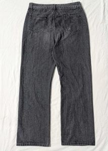Classic Charcoal Wash Straight Leg Jeans