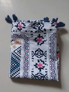 Boho Print Scarf with Tassels