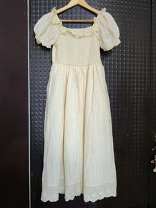 Vintage White Lace Prairie Dress