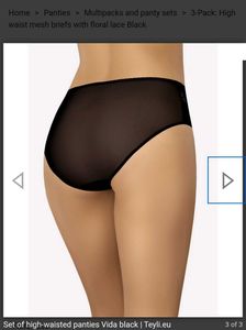 High Waist Mesh Panties with Lace Teyli brand