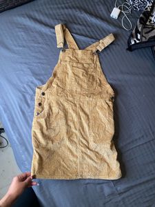 Vintage Corduroy Overall Dress