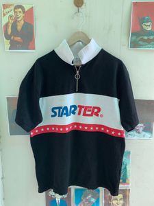 Starter Graphic Print Quarter Zip Top (PT513)