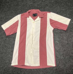 Retro Striped Short Sleeve Shirt