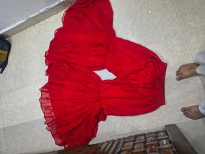 Red Kurta sharara set