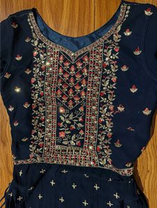 Royal Blue Ethnic Gown