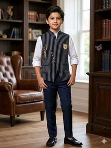 Stylish Striped Nehru Jacket