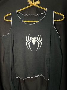 Spider-Man Cold Shoulder Top