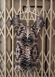 Stylish Geometric Print Bodycon Dress