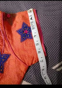 Beautiful Orange &amp; Pink Kurta Set