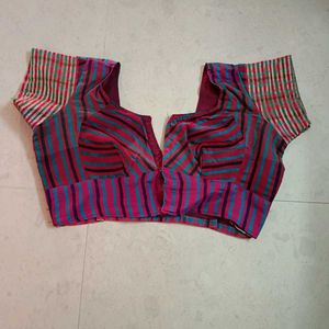 Multi-Color Striped Saree