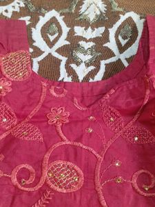 Beautiful Red Embroidered Salwar Kameez