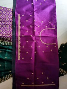 Purple and green Ethnic lehenga
