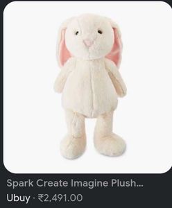 Soft Plush Bunny Toy