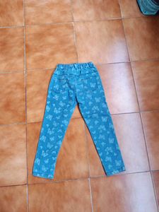Butterfly Print Denim Jeans