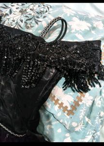 Stunning Black Sequined Gown