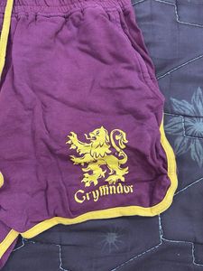 gryffindor maroon shorts