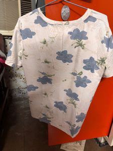 Floral Print Short Sleeve Top