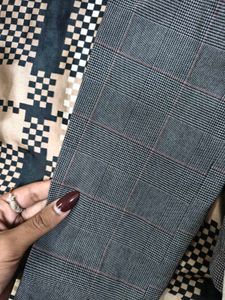 H&amp;M Chic Grey Plaid Blazer