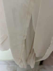 Heavy Sequence Off White Pretty Dress For Bust Siz
