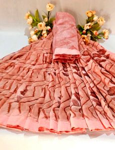 Elegant Floral Print Saree