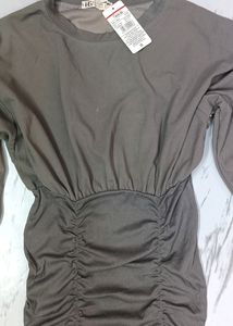 Bodycon Puffer Sleeves Dress New