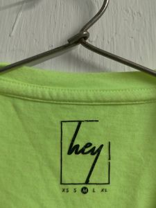 Neon Green Hey Top