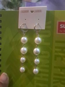 Elegant Pearl Drop Earrings