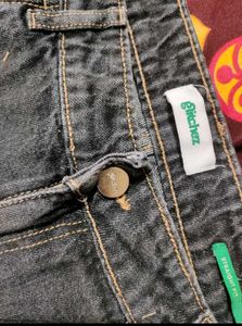 Stylish Dark Wash Moto Jeans