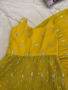 Yellow Embellished Lehenga Choli Set