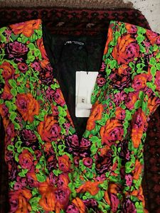 Zara Vibrant Floral Print Wrap Dress