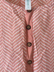 Pretty Peach Printed Kurta maternity wear/daily we