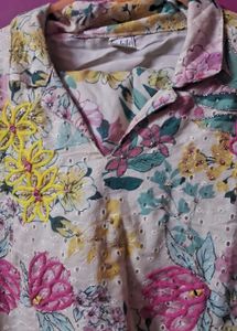 Beautiful Floral Embroidered Kurta