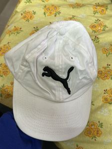 Puma White Baseball Cap