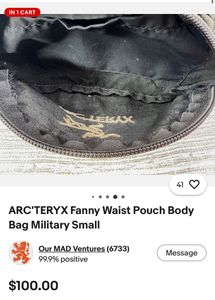 ARC'TERYX Fanny Waist Pouch BodyBag Military Small