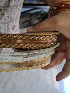 combo of 3 Embellished Fabric Trims/Laces