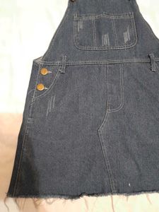 Blue Denim Pinafore Dress