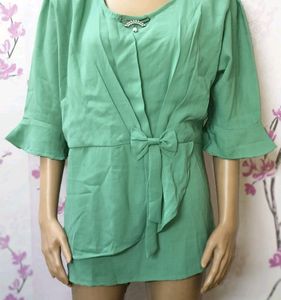 Top latest double court Sea green fancy/western/Un