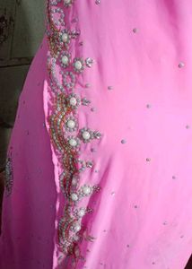 Beautiful Pink Embellished Kurta Set