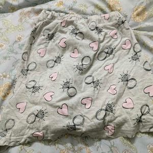 Cute Heart &amp; Ring Print Shorts