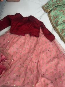 Elegant Pink Lehenga Choli Set
