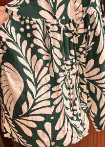 HNM Stylish Green Floral maxi Dress
