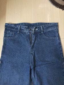 Blue Wide Leg Jeans