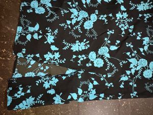 Floral Print V-Neck Midi Dress