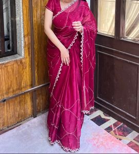 Elegant Magenta Saree