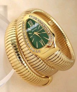 Luxury Snake Gold Watch