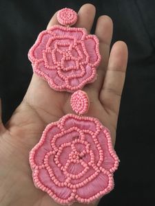 Beaded Flower Earrings