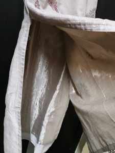 Light Beige Printed Kurta with pyjama
