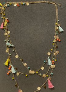 Vietnam Boho Layered Tassel Necklace
