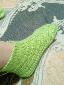 Green Knit Socks